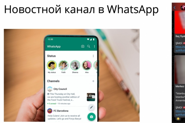 Сеть WhatsApp каналов в Турции