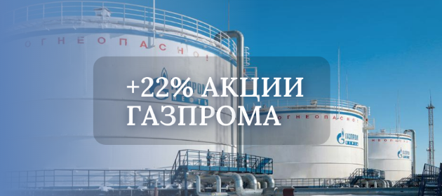 «Газпром» на взлете: акции показывают рекордный рост 22%